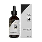 All Natural Beard Oil (2oz) by Beard Reverence – Unscented – Premium Leave-in Conditioner, Softener, Moisturizer for Beard & Mustache Grooming, Health, Growth, and Care