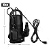 FPOWER 1/2HP Clean/Dirty Water Submersible Pump with 10-Foot Cord Utility Pump with Automatic ON/Off Float Switch for Fountain, Pond, Pool, Aquarium, Cisterns