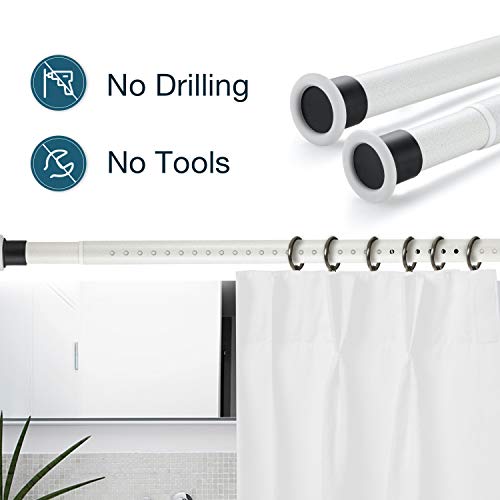 Oxdigi Room Divider Tension Curtain Rod Long / 122.1 141.7 inches