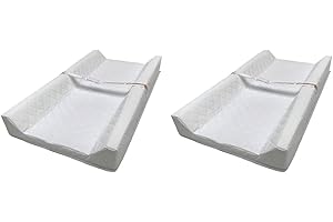 Summer Contoured Changing Pad, 16 x 32 – Comfortable & Secure, with Security Strap and Two High Curved Sides, Easy to Clean (