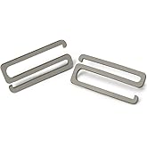 Easily Shorten Straps &ndash; No Sewing. Perfect for Bras, Dresses &amp; Swimsuits | Tighten &amp; adjust straps + stop slipping straps for a custom fit. Stainless Steel. Made in the USA. Black, Tan and Metallic.