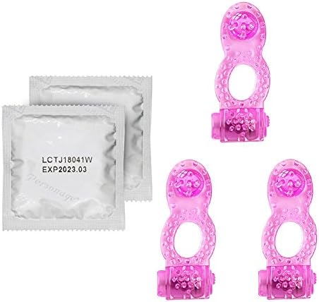 Ribbed Condoms Package with Silicone Massage Ring-3 PCS