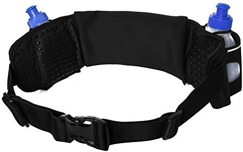 Hydration Running Belt Includes Two 6-oz BPA-Free Leak-Proof Water Bottles Fits All Smartphones - Best Waist Pack Accessories For Men&amp;Women Runners:Races, Cross Country, Walking and Hiking