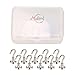 Magnetic Hooks, Makone 12 Pound Heavy Duty Neodymium Hanging Mighty Magnetic Hooks D16 (10 Packs)