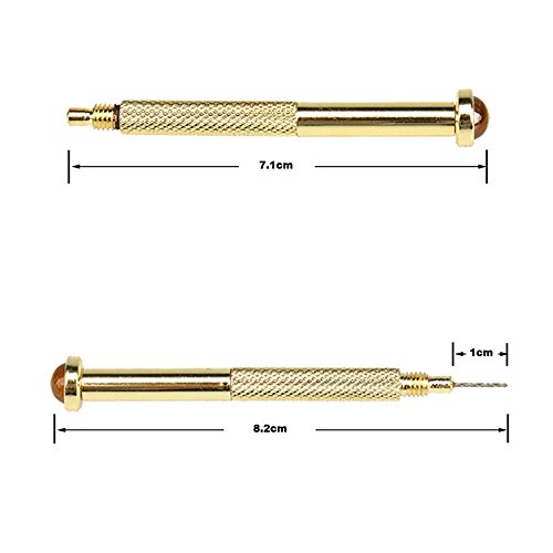 image for Golden Metal Pierce Twist Nail Art Piercing Drill Hole Hand Drill Dang