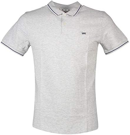 Pique Polo Camiseta, Hombre, Gris (Sharp Grey), Large