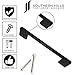 Southern Hills 5pc Matte Black Cabinet Pulls 3.75 inch (96mm) Black Handles for Cabinets, Kitchen Cabinet Handles Black - Dresser Pull, Matte Black Drawer Pulls, Vanity Cabinet Hardware, Door Pulls