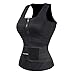 FeelinGirl Women's Neoprene Sauna Suit Tank Top Vest Workout Waist Trainer Corset Small,Dark