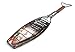 Charcoal Companion Non-Stick Fishtail Grilling Basket with Rosewood Handle