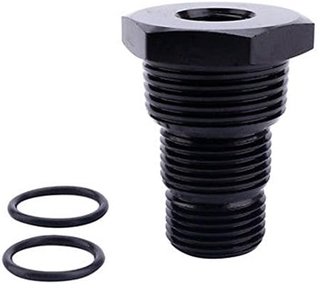 Oil Filter Adapter 1/2-28 to 3/4-16,13/16-16, 3/4 NPT for Car Universal Adapter-Black