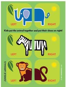 Shoezooz • Educational Shoe Stickers for Kids (Jungle)