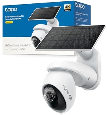C660 KIT 4K 8MP Telecamera Pannello Solare, 360 ° Visuale, Visione Notturna a Colori Starlight, Batteria 10000mAh, Connettività WiFi 5G/2.4G, Rilevamento AI, IP66, Allarme Rapida e Antifurto