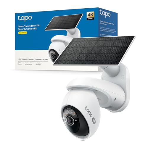 C660 KIT 4K 8MP Telecamera Pannello Solare, 360 ° Visuale, Visione Notturna a Colori Starlight, Batteria 10000mAh, Connettività WiFi 5G/2.4G, Rilevamento AI, IP66, Allarme Rapida e Antifurto