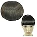 Straight Bangs Smooth Extensions Fringe Wig (Model: Jf010319) (Dark Brown)