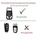 TurningMax Keyless Entry Remote Cases Smart Key Fob Cover with Keychain Full Protection Soft TPU Holder Shell for 3-Buttons Audi A4L TT A5 Q5L Q7 2016 2017 2018, etc – Red