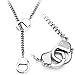 Handcuffs Necklace on 22 inch Stainless Steel Chain