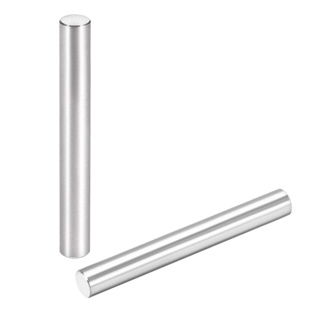 TOP-VIGOR 15Pcs 6mm x 50mm Dowel Pins Shelf Support Pegs, 304 Stainless Steel Cylindrical Shelf Support Pin Fasten Elements Silver Tone