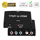 Component to HDMI Adapter YPbPr to HDMI Coverter + R/L, Bluesky Componet YPbPr to HDMI Converter Adapter Support 1080P Plug & Play