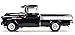 1957 Chevrolet Cameo 3124 Pickup Truck Onyx Black 100th Anniversary Limited Edition to 1002 Pieces Worldwide 1/18 Diecast Model Car by Autoworld AMM1145