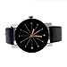 Women watch,SMTSMT Women's Quartz Dial Leather Wrist Watch Round Case-Black