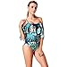 YEYELE Women's One Piece Swimsuits Adjustable Strap and Removable Pad Personalized Print Bikini Bathing Suit