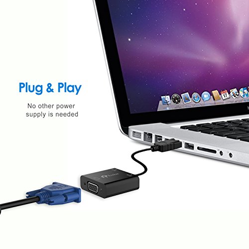 Rankie DisplayPort (DP) to VGA Adapter, Gold Plated Converter