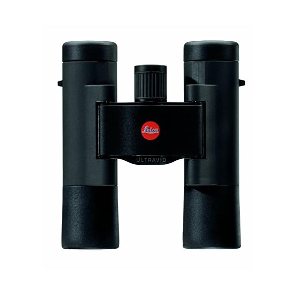 Leica 40253 Ultravid BR Robustes, wasserdichtes Kompaktfernglas mit AquaDura-Beschichtung, 10 x 25, Schwarz