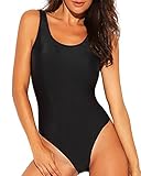 Funnygirl Women's Sexy Retro One Piece Swimsuit High Cut Backless Beach Swimwear Bathing Suit