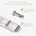 SUPRENT Finger Nail and Toe Nail Clippers Set (Silver)