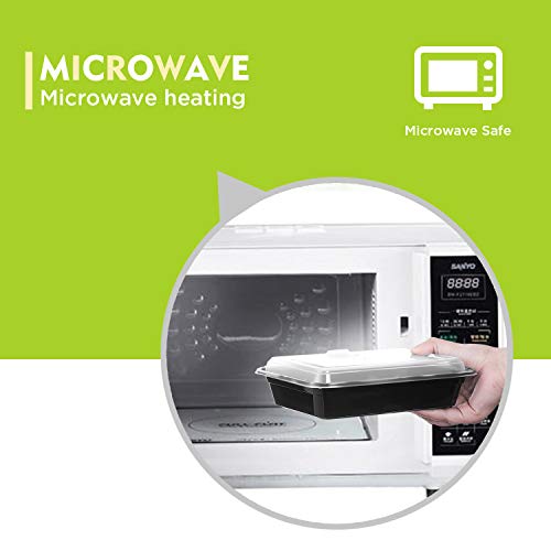 Meal Prep Containers with Lid Keto 50 Pack BPAFREE BPSFREE