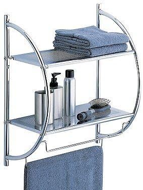 Blinds Bathroom Towel Rack Shelf Storage Organizer Mounted Wall Over Toilet Caddy Space