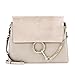 Actlure Cowhide Leather Crossbody Shoulder Purse Chain Link Faye Bag (Grey-M)