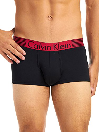 Calvin Klein Men's Iron Strength Charged Iron Trunk, Market Red, XLarge