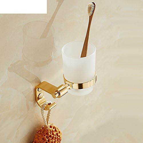 Golden space aluminum cup holder toothbrush//Tumbler holder/With hook-A