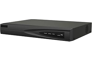 REAL HD DS-7604NI-Q1/4P 4-Channel 4K 8MP PoE NVR(No Hard Drive), 1 SATA, H.265 Network Video Recorder, Plug & Play, 4K HDMI Output