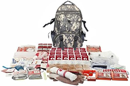 Guardian Survival Multi-Pocket Hiker's Elite Emergency Kit, 2 Person, Camo Backpack
