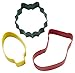 Wilton 3-Piece Christmas Mantel Metal Cookie Cutter Set