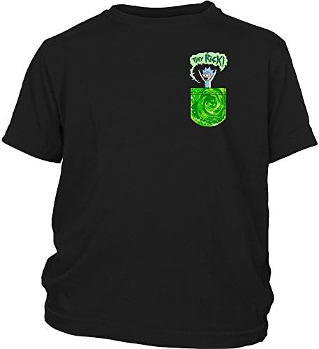 Kids Rick and Morty Get Schwifty - Tiny Rick Pocket Shirt
