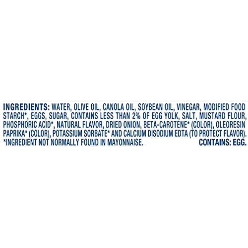 Kraft Mayo with Olive Oil Reduced Fat Mayonnaise Rich and Flavorful Condiment for Sandwiches