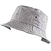 The Hat Depot 300N Unisex 100% Cotton Packable Summer Travel Bucket Hat (L/XL, Grey)