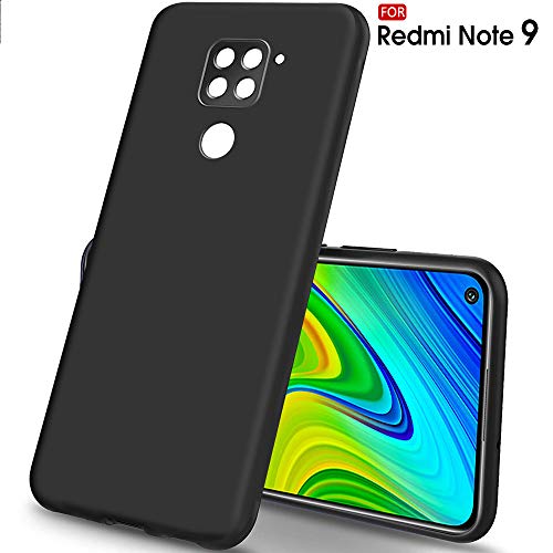 TheGiftKart Protective Sleek Redmi Note 9 Back Cover Case | Soft Silicon Rubberised Matte Cover | Camera Protection Bump