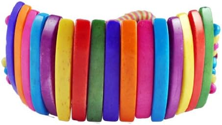 Tibetan Yak Bone Multi-Colored Colorful Bracelet,TB3