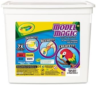 Bincry - Crayola Model Magic Modeling Compound Clay,Model 2#,Ast C9408A (Pack Of5)