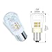 JOMITOP 4 Pack BA15S S8 Bayonet Base LED Bulb Non-Dimmable 2W Waterproof CRI80 AC/DC 12V for Boat, RV, Car Soft Warm White