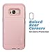 ULAK Galaxy S8 Plus Case, S8 Plus Wallet Case Dual Layer Hidden Credit Card Holder ID Slot Card Protective Hard Case Cover with Kickstand and Mirror-Rose Gold