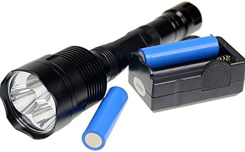 FIXED Star 3800lm LED Flashlight Torch + 5000 mAh Rechargeable 18650 Batteries + Charger