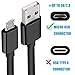 USB to Micro USB Cable Charger Pack 2 Extra Long 10FT Android Charger Fast Charge, Power Cord for Samsung Tablet Charger/Galaxy S7 S6 Edge/S5/LG Phone, High Speed Charging Cables for PS4/Kindle-Black