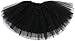 Simplicity Tutus for Girls Toddler Tutu Tulle Skirt for Ballet Dance Dress-Up, Black, 2-5 Years
