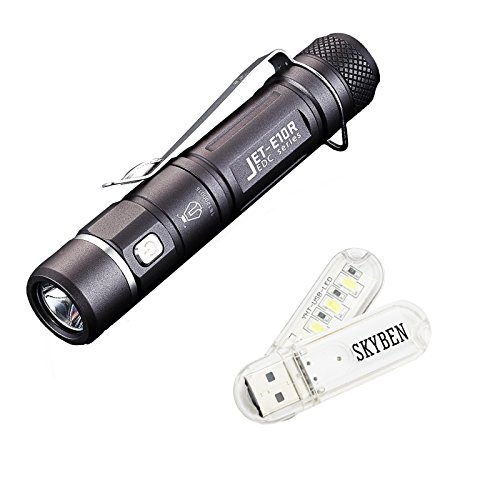 Bundle: jetbeam e10r cree xp-l led 650 lumens waterproo…