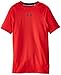 Under Armour Boys' HeatGear Fitted S/S Tee (Big Kids)
